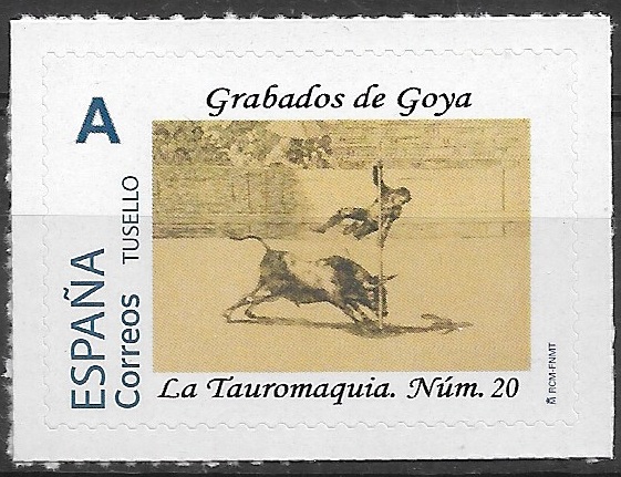 TUSELLO. GRABADOS DE GOYA. LA TAUROMAQUIA. NUMERO 20