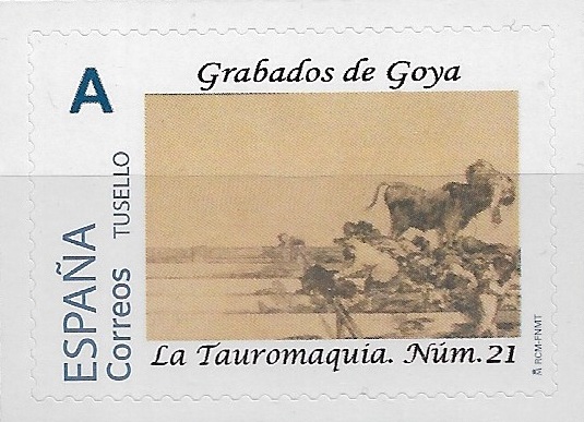 TUSELLO. GRABADOS DE GOYA. LA TAUROMAQUIA. NUMERO 21