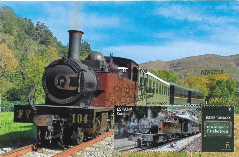 TARJETA MAXIMA LOCOMOTORA DE VAPOR DE EUSKOTREN