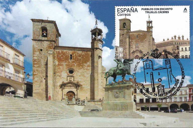 TARJETA MAXIMA IGLESIA DE SAN MARTIN. TRUJILLO