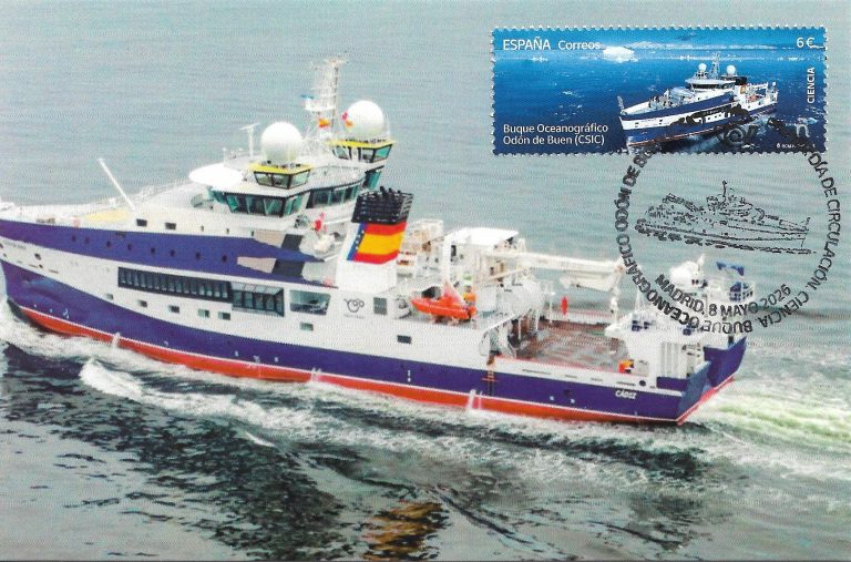 TARJETA MAXIMA. BUQUE OCEANOGRAFICO «ODON DE BUEN»