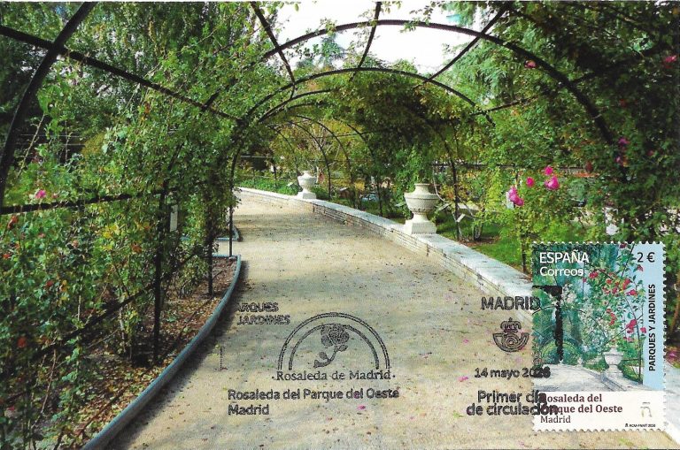 TARJETA MAXIMA. ROSALEDA DEL PARQUE DEL OESTE. MADRID
